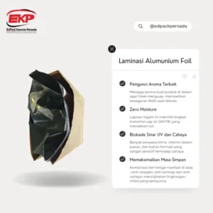 Karung Kertas Tipe Jahit Laminasi Alumunium Foil - Sewn Paper Sack Alumunium Foil Laminated - Tampak Dalam