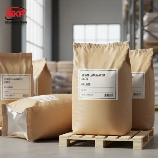 Review & Spesifikasi Karung Kertas Tipe Jahit Laminasi PE (Ilustrasi)