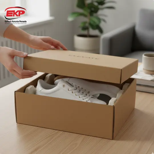 Top Bottom Karton Box Produk Sepatu - Produk Spatu