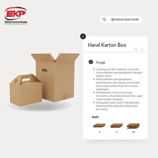 Hand Karton Box - Kotak Kemasan Karton Edpack Persada