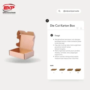 Die Cut Karton Box - Kotak Karton Die Cut Edpack Persada
