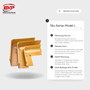 Siku Kertas Model L - L Shaped Paper Angle Edpack Persada