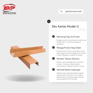 Siku Kertas Model U - Paper Angle U Shaped - Edpack Persada