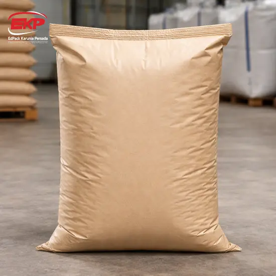 Kemasan Industri Karung Kertas Laminasi Woven atau Sandwich Bag alias Karung Noblen - Edpack